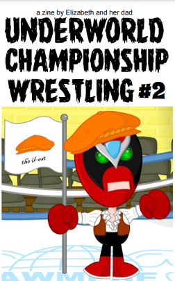 Cover of Underworld Championship Wrestling #2, featuring Strong Bad as Il Cartographer