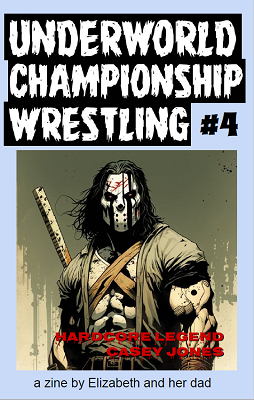 cover of Underworld Championship Wrestling #4, with Casey Jones from TMNT