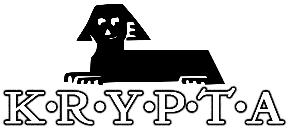 KRYPTA logo with the Smirking Sphinx