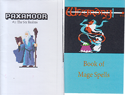 covers of Paxamoor #1 and Wizardry: Book of Mage Spells